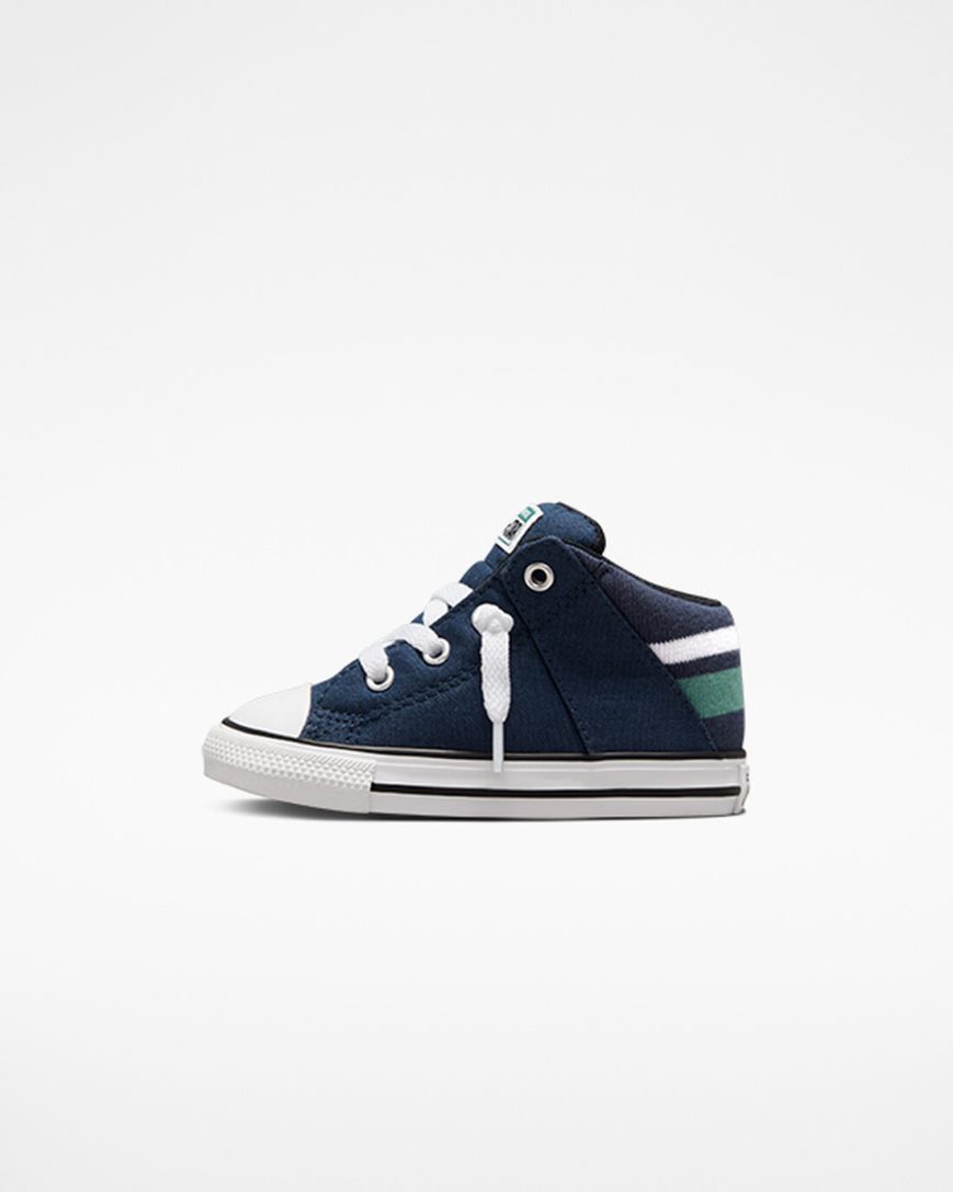 Boys' Converse Chuck Taylor All Star Axel Varsity High Top Shoes Navy / White | AU 481E9N